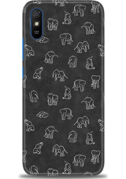 Xiaomi Redmi 9A Kılıf Hd Baskılı Kılıf - Filler