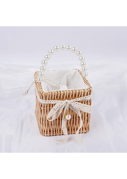 Kadınlar Için Hasır Çanta Plaj Çanta Çanta Rattan Çanta Inci Hasır Tote (Yurt Dışından) fiyatları