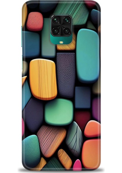 Xiaomi Redmi Note 9 Pro Kılıf Hd Baskılı Kılıf - Renkli Taşlar