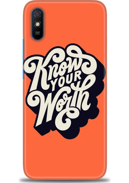 Xiaomi Redmi 9A Kılıf Hd Baskılı Kılıf - Know Your Worth