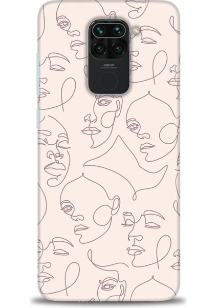 Xiaomi Redmi Note 9 Kılıf Hd Baskılı Kılıf - Kadın Silüeti