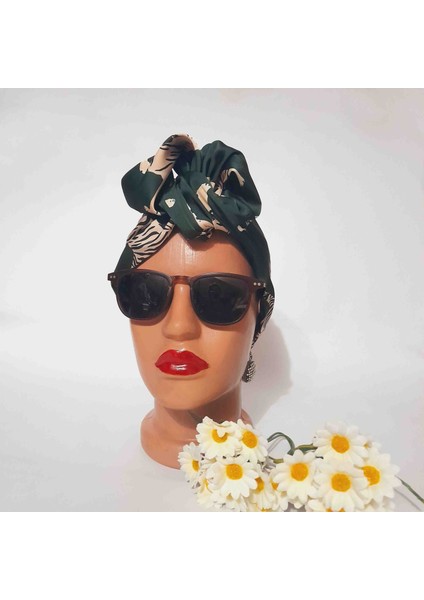 Afrika Modeli Telli Bandana Saç Aksesuarı Kadın Kumaş Toka fiyatları