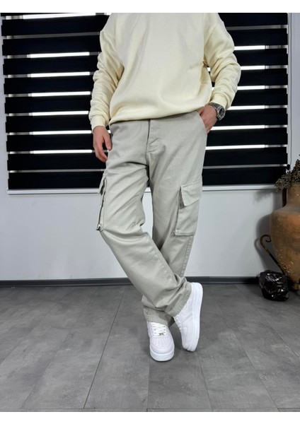 Baggy Kargo Pantolon Gri modelleri