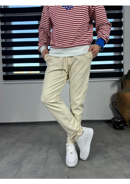 Lastikli Fit Baggy Pantolon Bej fiyatları