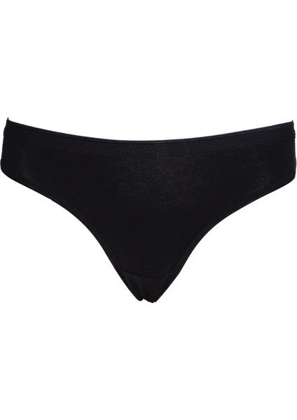 Kadın Siyah Suyolu Bikini Külot 6 Adet