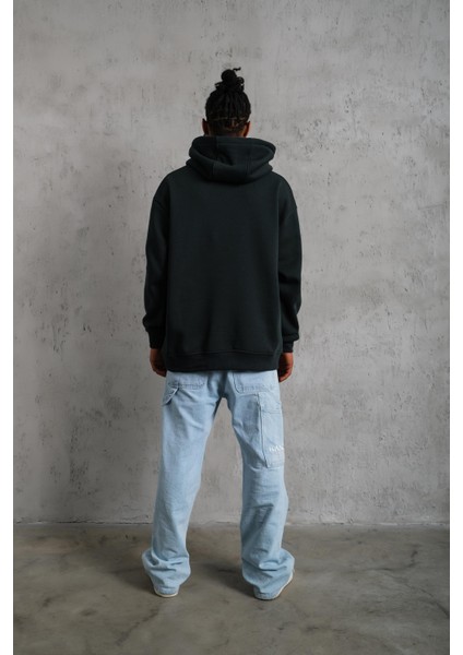 Oversize Kapüşonlu Sweatshirt Siyah fiyatları