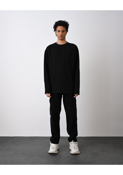 Desenli Basic Sweat Siyah fiyatları