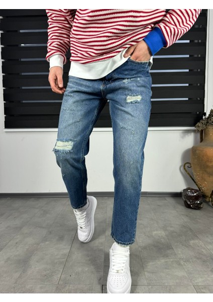 Mavi Yırtık Boyfriend Jean fiyatları