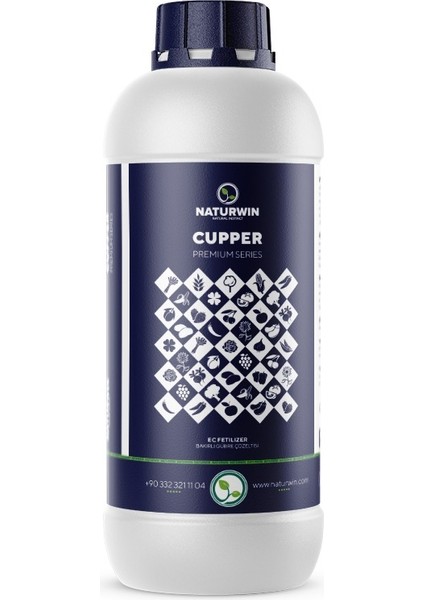 Cupper %8 Sıvı Bakır Gübre 1 Litre