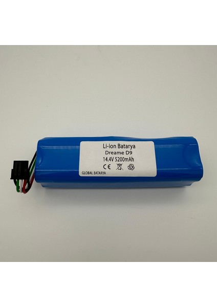 GLOBAL BATARYA Dreame D9 Akıllı Robot Süpürge Bataryası 14.4V 5200MAH Pil