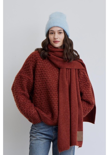 Cozy Yumuşak Dokulu Atkı Kiremit fiyatları