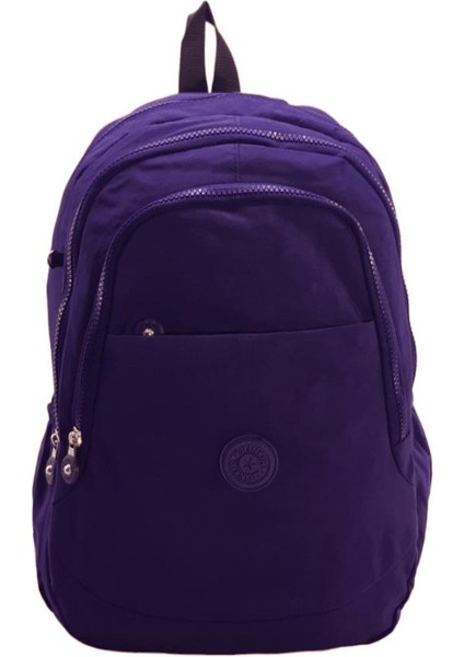 Klinkır Okul Çantası Hafif Yağmur Geçirmez Kumaş Çok Cepli