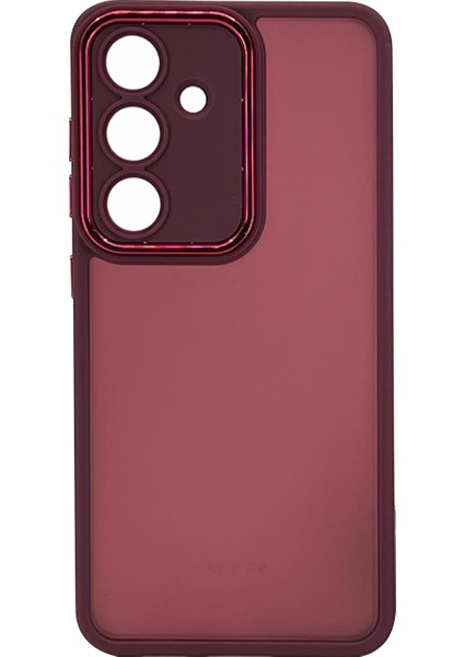 Samsung S24 Uyumlu Kamera Metal Çerçeve Seri Arka Koruma Kılıf