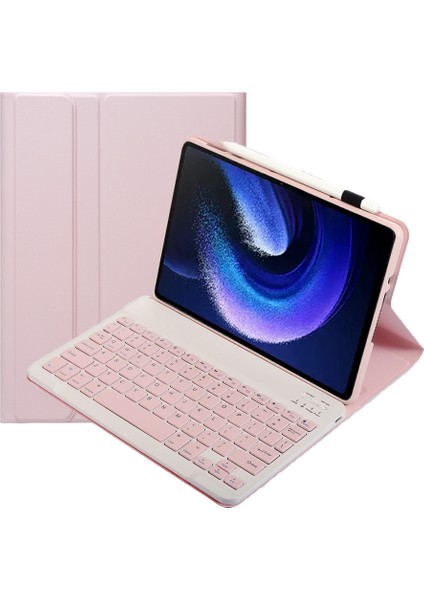 Yuekeda-Xiaomi Pad 6 / Pad 6 Pro Için Bluetooth Klavye Deri Kılıf (Yurt Dışından)