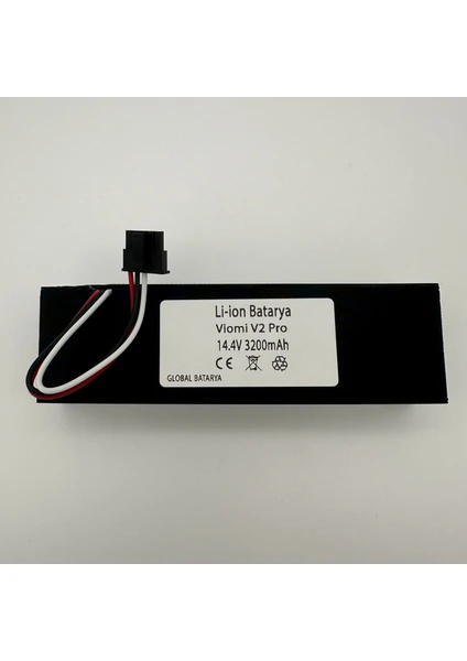 GLOBAL BATARYA Viomi V2 Pro Akıllı Robot Süpürge Bataryası 14.4V 3200MAH Pil