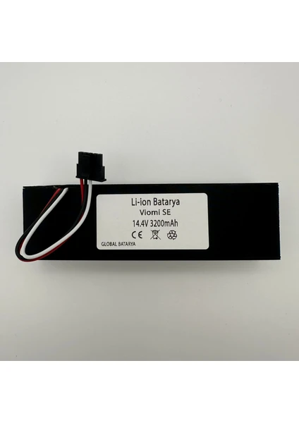 GLOBAL BATARYA Viomi Se Uyumlu Akıllı Robot Süpürge Bataryası 14.4V 3200MAH Pil