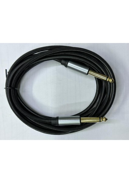 3 Metre 6.3 mm Mono Amfi Kablosu 3 Metre 6.3 mm Kablo