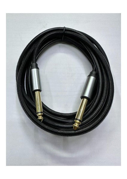 3 Metre 6.3 mm Mono Amfi Kablosu 3 Metre 6.3 mm Kablo