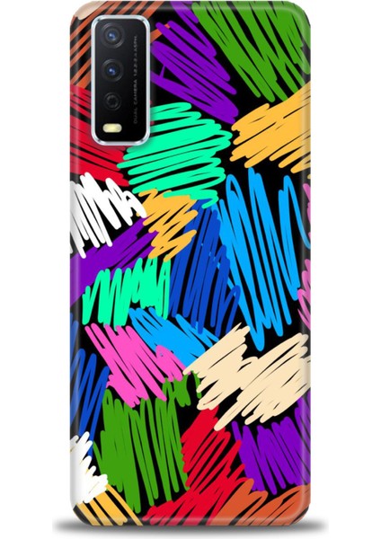 Vivo Y20 Kılıf Hd Baskılı - Karalama