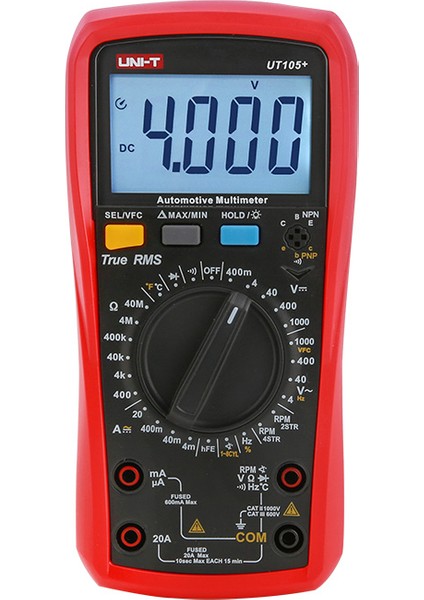 UT105+ Avuçiçi Çok Fonksiyonlu Otomotiv Ölçü Aleti