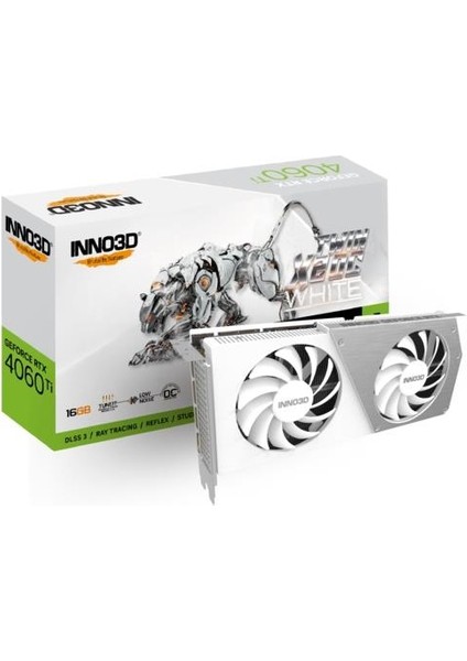 INNO3D RTX4060TI Twin X2 Oc 16GB White 128BIT Gddr6