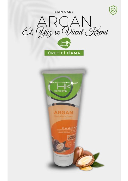 Argan El Yüz ve Vücut Kremi 250 ml