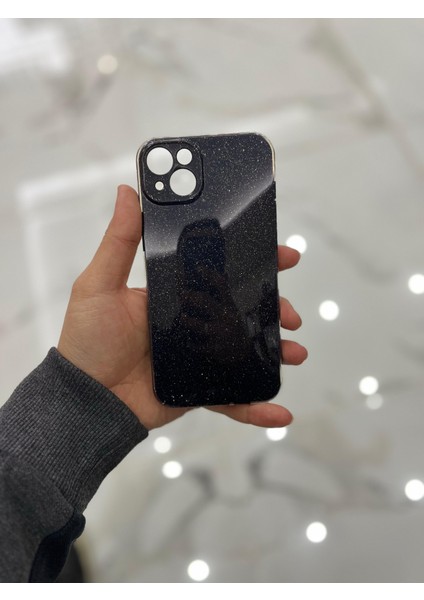 Apple iPhone 14 Plus Kamera Korumalı Simli Renkli Silikon Telefon Kılıfı