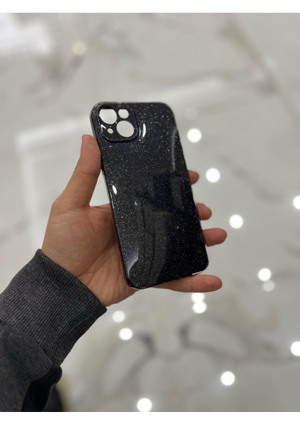 Apple iPhone 14 Plus Kamera Korumalı Simli Renkli Silikon Telefon Kılıfı
