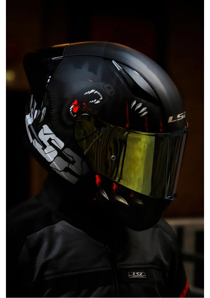 Rapıd 2 Clawn Mat Siyah-Gri-Kırmızı Kask C5