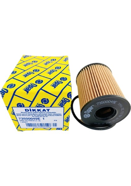 Fiat Grande-Punto Filtre Yağ Bakım Seti 1.4 16V T-Jet 2007-2012 [55 ve 180 Beygir PARCAPAR6363A] modelleri