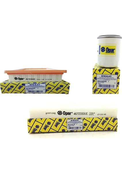 Fiat Punto 1.4 16V Benzinli Filtre Bakım Seti 2003-2005 95 Bg [3LÜ-OTODEPOSUSET4646B]