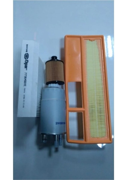 Filtre Setı Fiorino/doblo/g.punto 1,3 Mj (55197218E+77363804E+77364561E+51775324E) Uyumlu 55176117