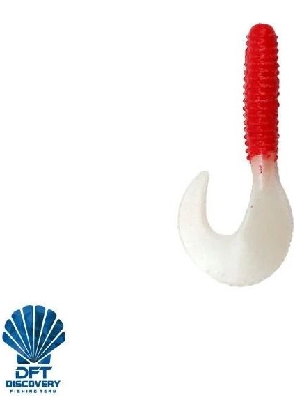 Yumuşak Yem 6 cm 2 g R:114 Kırmızı-Beyaz 1/10 fırsatları