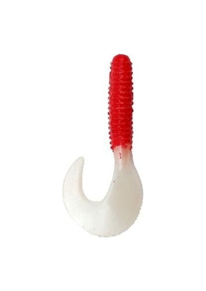 Yumuşak Yem 6 cm 2 g R:114 Kırmızı-Beyaz 1/10 indirimleri