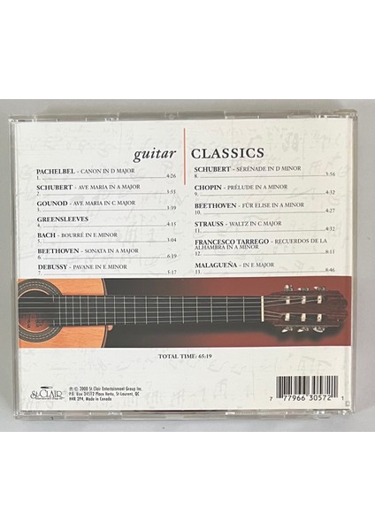 Guitar Classics CD (Orjinal Dönem Baskı)