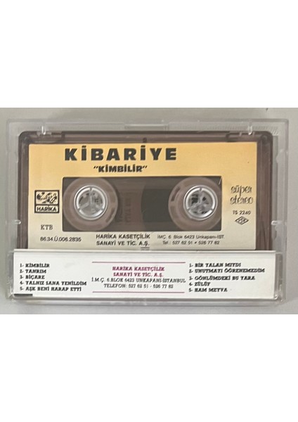 Kibariye Kimbilir Kaset (Orjinal Dönem Kağıt Baskı)