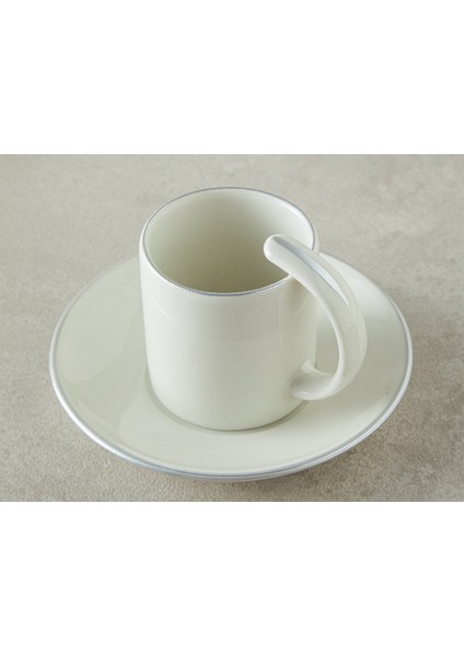 Classy Porselen 12 Parça 6 Kişilik Kahve Fincan Takımı Silver fiyatları