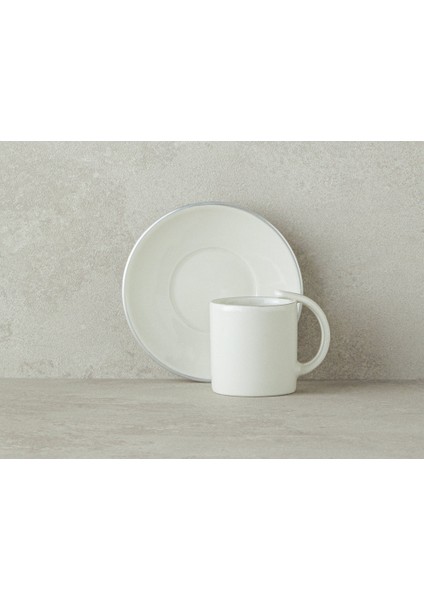 Classy Porselen 12 Parça 6 Kişilik Kahve Fincan Takımı Silver modelleri