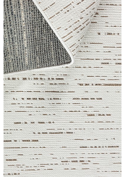 Garden 8201 Beyaz Yıkanabilir Kesme Yolluk Koridor Halısı Kaymaz Çocuk Odası Halı Kilim fırsatları