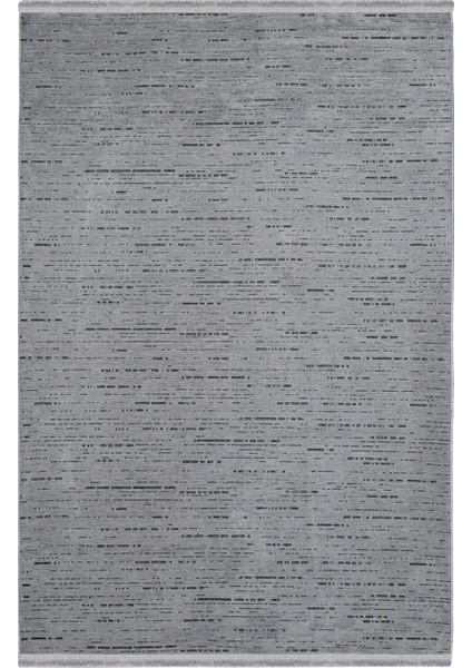 Garden 8203 Antrasit Yıkanabilir Kesme Yolluk Koridor Halısı Kaymaz Çocuk Odası Halı Kilim