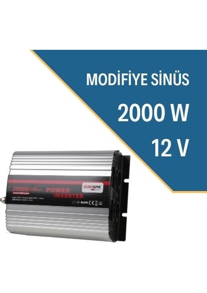 2000W-12V Modifiye Sınüs Inverter