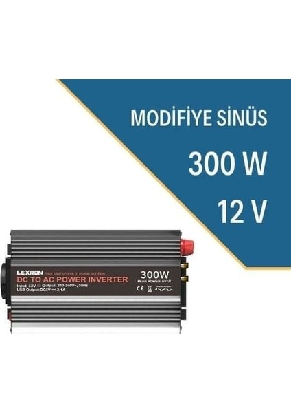 300W-12V Modifiye Sınüs Inverter