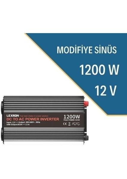 1200W-12V Modifiye Sınüs Inverter