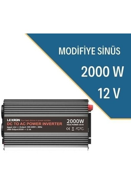 2000W-12V Modifiye Sınüs Inverter