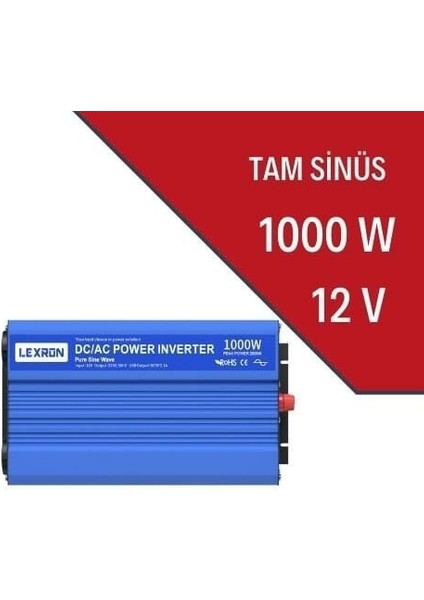 12V 1000W Tam Sınüs İnverter
