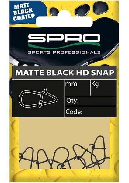 Matte Black Hd #5mm Fırdöndü