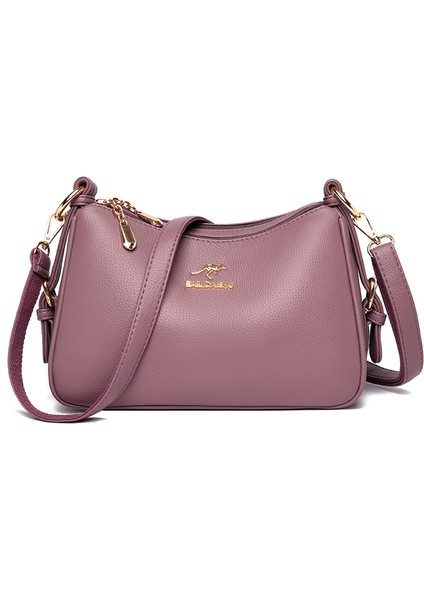 2024 Yeni Kadın Çantası, Orta Yaşındaki Annemin Çantası, Yavaş Deri Eli Çantası, Casual One Shoulder Diagonal Straddle Bag (Yurt Dışından)
