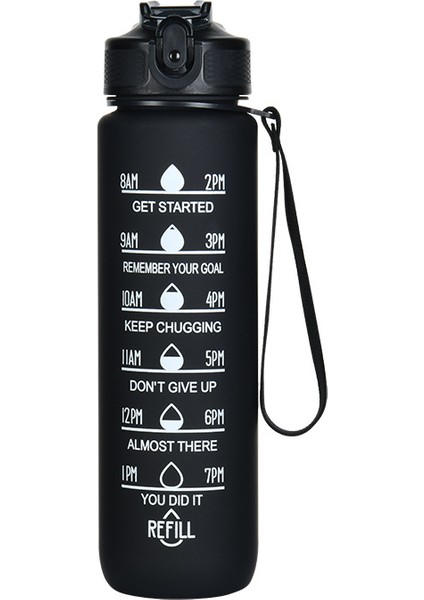 1000ML Su Kupası Büyük Kapasitet Uzay Kupası Yemek Nizamı Plastik Şişeleri Dışarıdaki Spor Kupası Düzenleyici Kupası (Yurt Dışından)