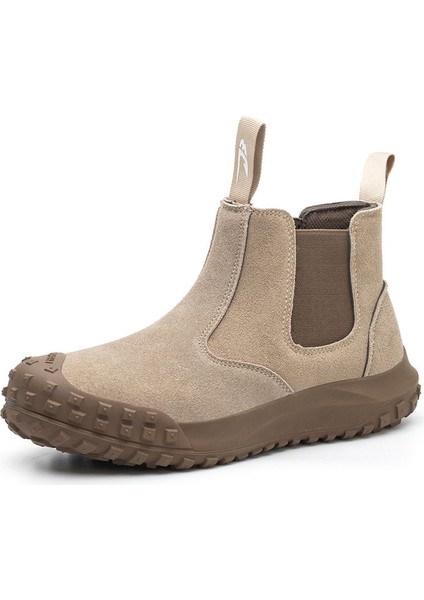 Çelik Toe Iş Güvenliği Botları Deri Üst Yüksek Top Slip-On (Yurt Dışından)