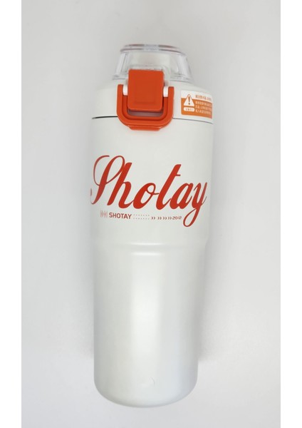 ST 8133 Beyaz 750 ml Çelik Çift Başlıklı Termos Matara